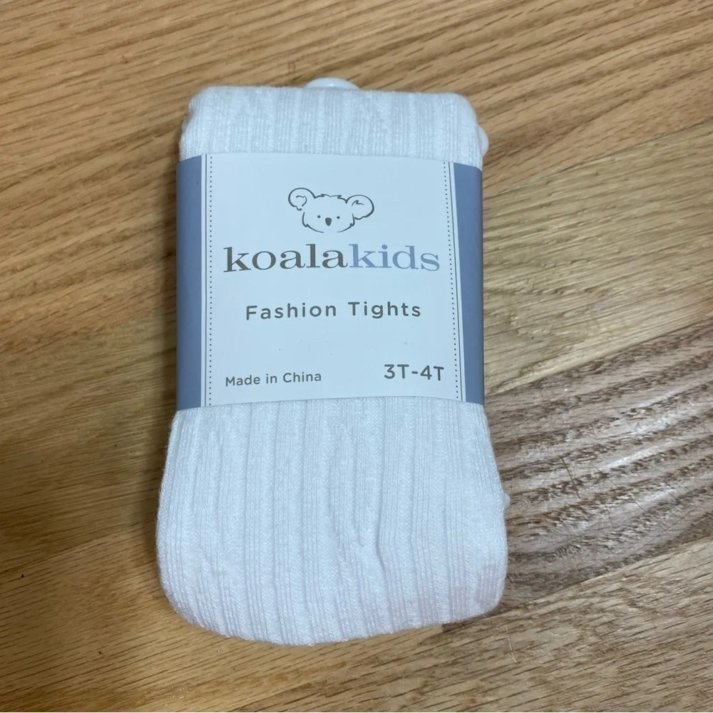 Koala Kids Fashion Tights NEW 3T-4T White Girls Kids